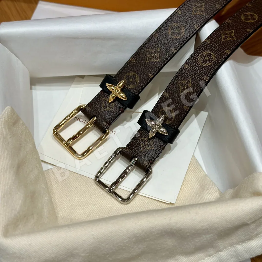 루이비통 모노그램 캔버스 여성용 벨트 상세 이미지 3