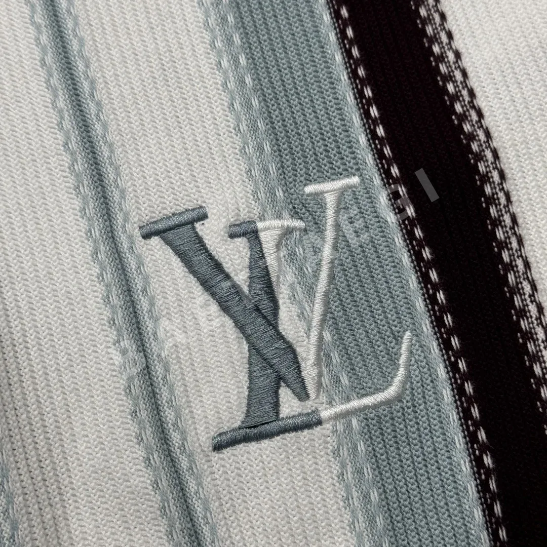 루이비통 LV 스트라이프 크로쉐 면 반바지 상세 이미지 7