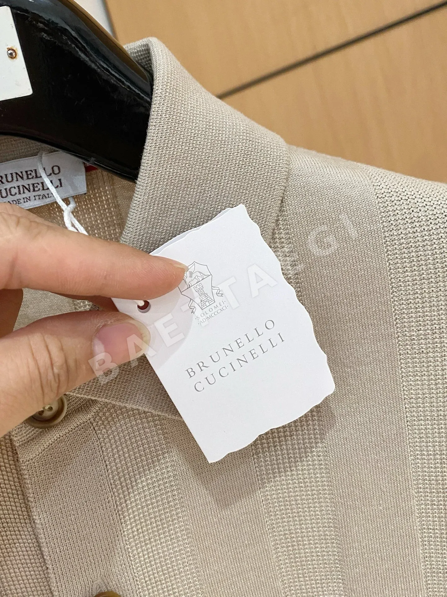 브루넬로쿠치넬리 린넨 혼방 남성 반팔 티셔츠 상세 이미지 5