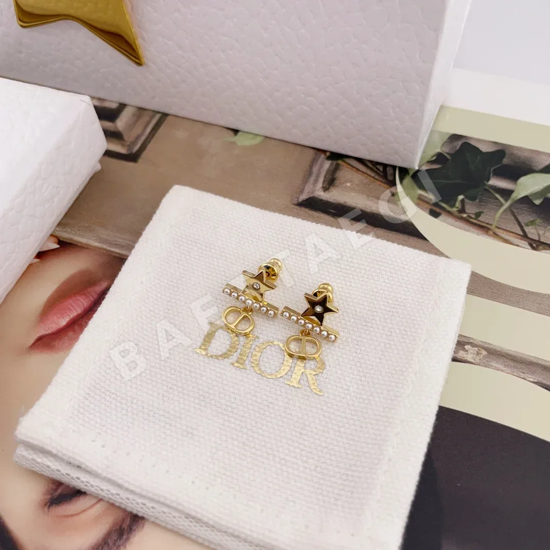 루이비통 D 스타 비즈 CD 실버 귀걸이 상세 이미지 2