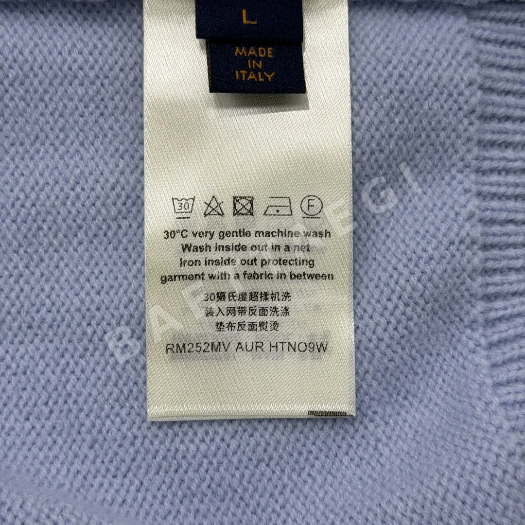 루이비통 자카드 로고 브이넥 남성 가디건 상세 이미지 9
