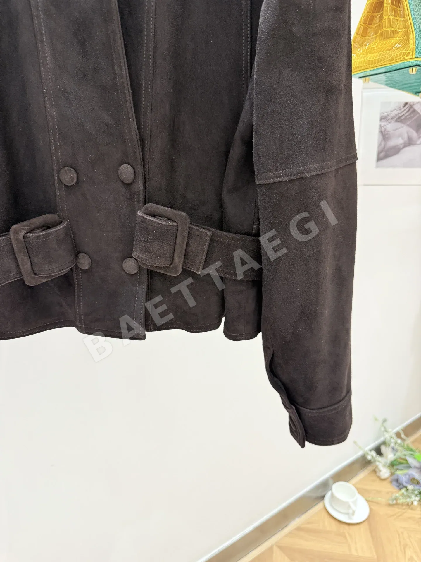 더로우 벨트 스타일 여성 자켓 상세 이미지 6