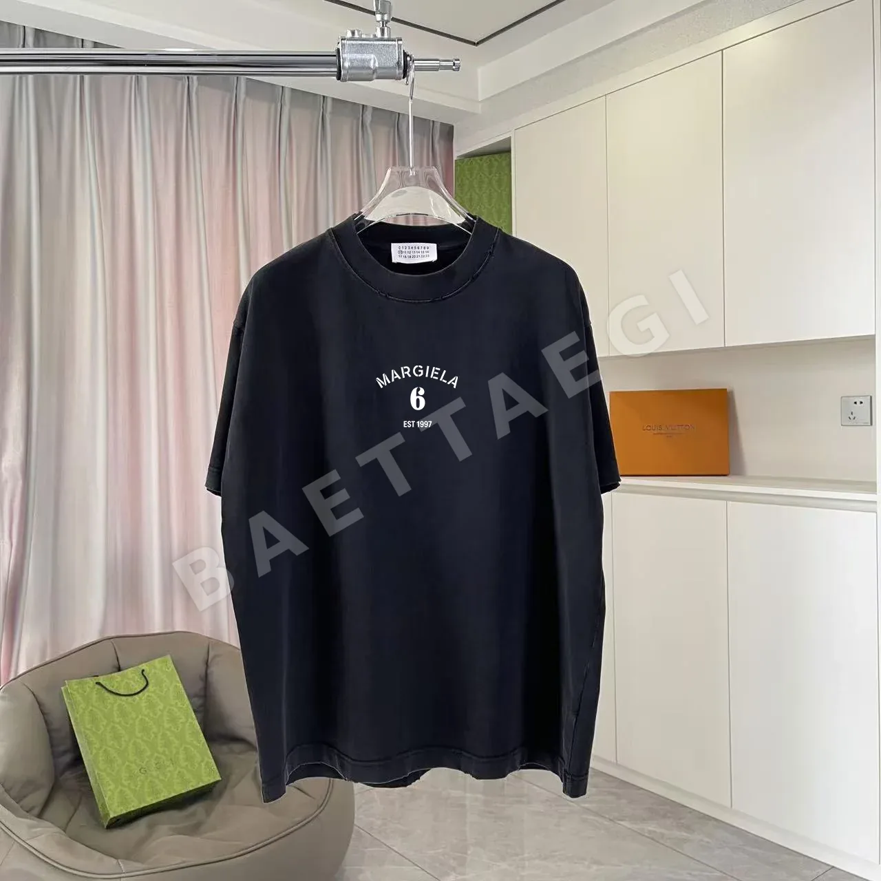 마르지엘라 데미지 가공 그라데이션 반팔 티셔츠 88728