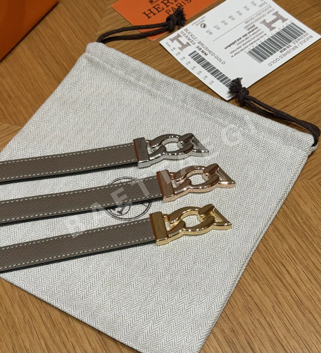 에르메스 닻 모양 체인 메탈 버클 벨트 상세 이미지 6
