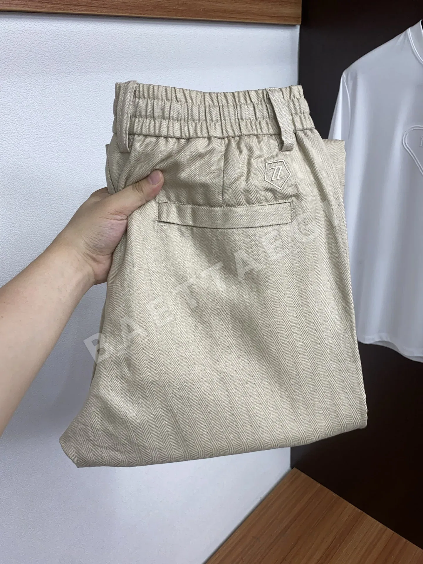 제냐 린넨 스트레이트 팬츠 남성용