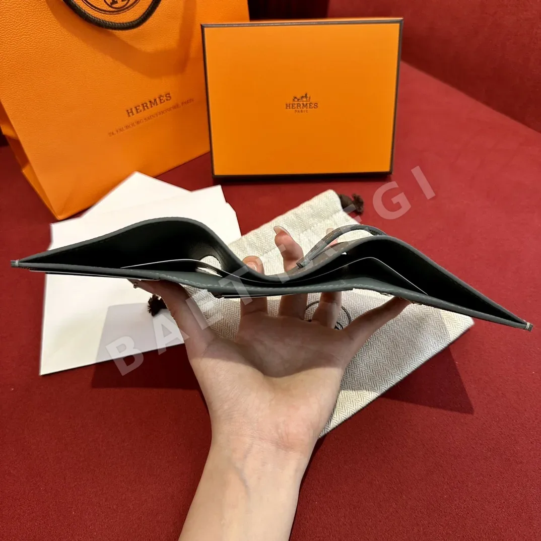 에르메스 베른 아몬드 그린 엡솜 삼단 지갑 상세 이미지 5