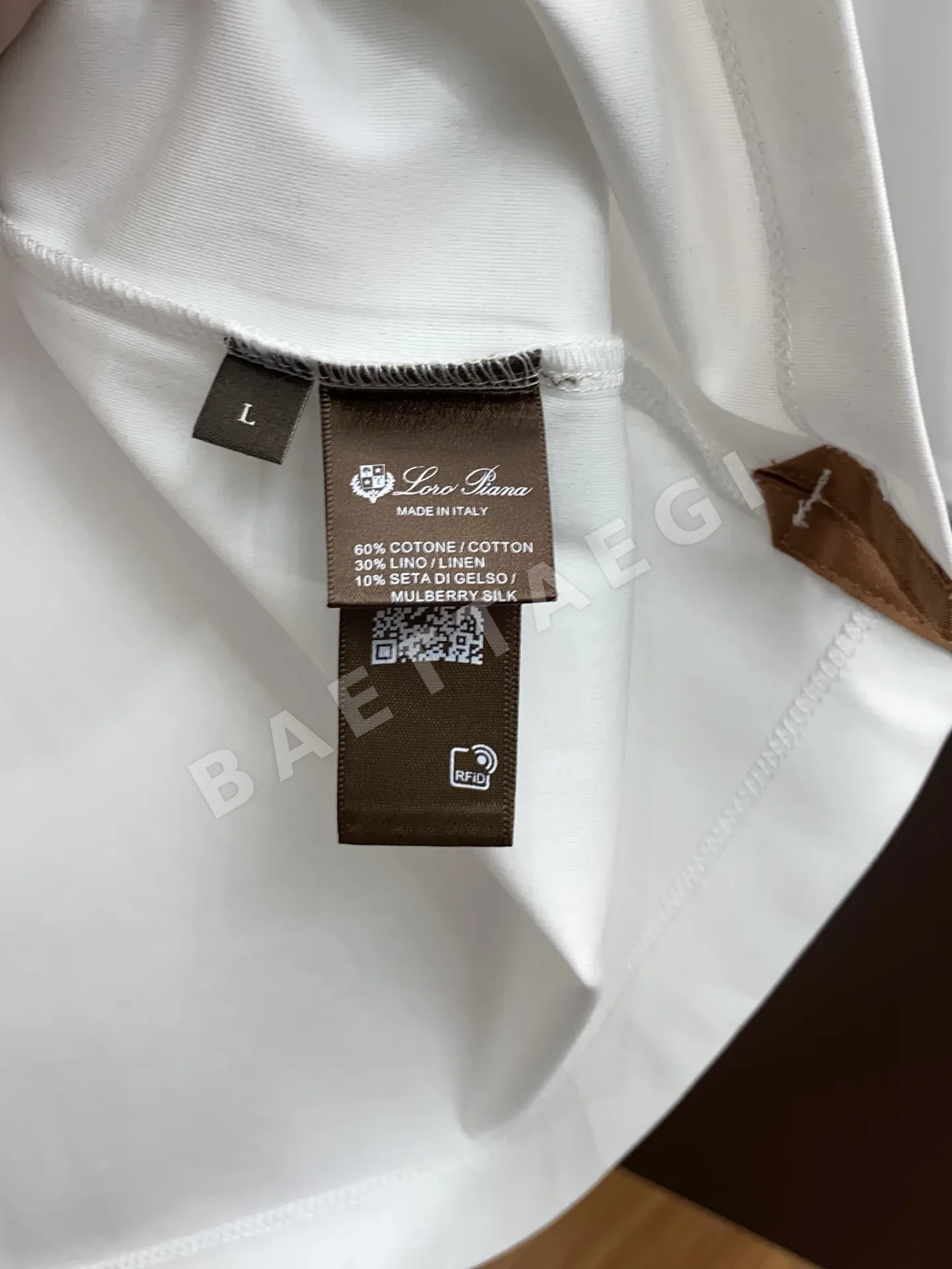 로로피아나 남성 코튼 반팔 티셔츠 상세 이미지 6