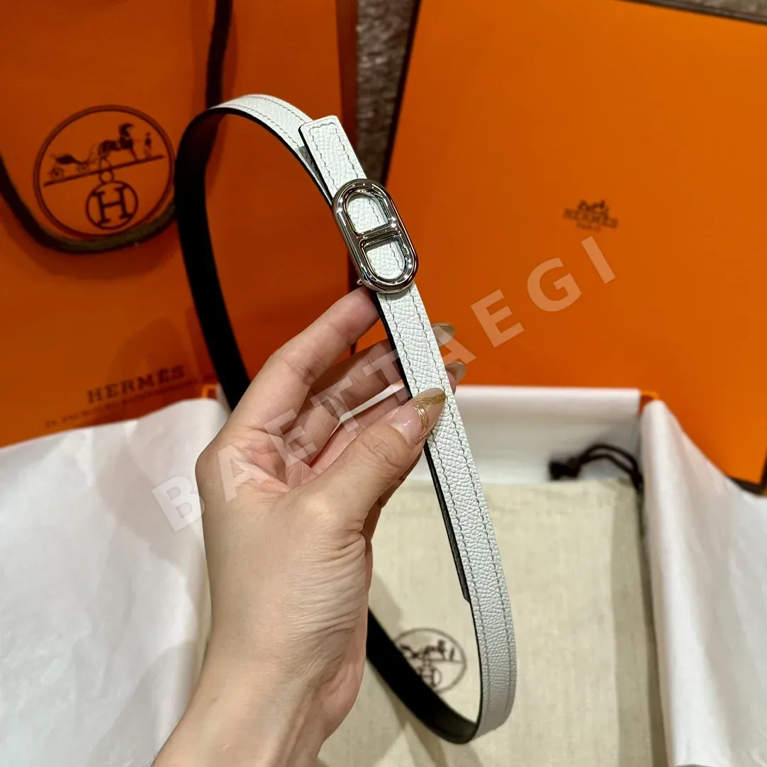 에르메스 셰느당크르 H 로고 금장 벨트 상세 이미지 6