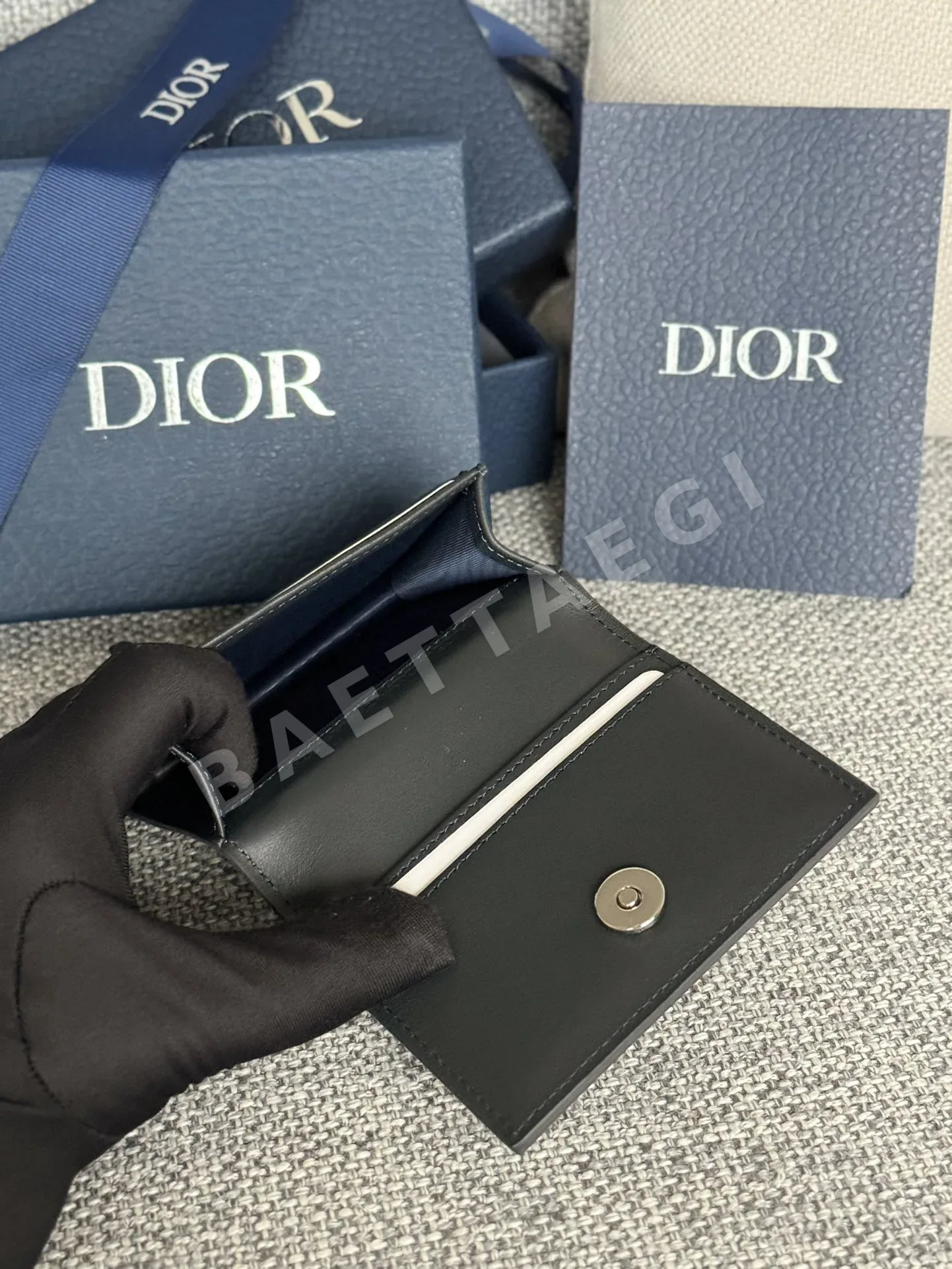 디올 CD 다이아몬드 패턴 카드 지갑 상세 이미지 8