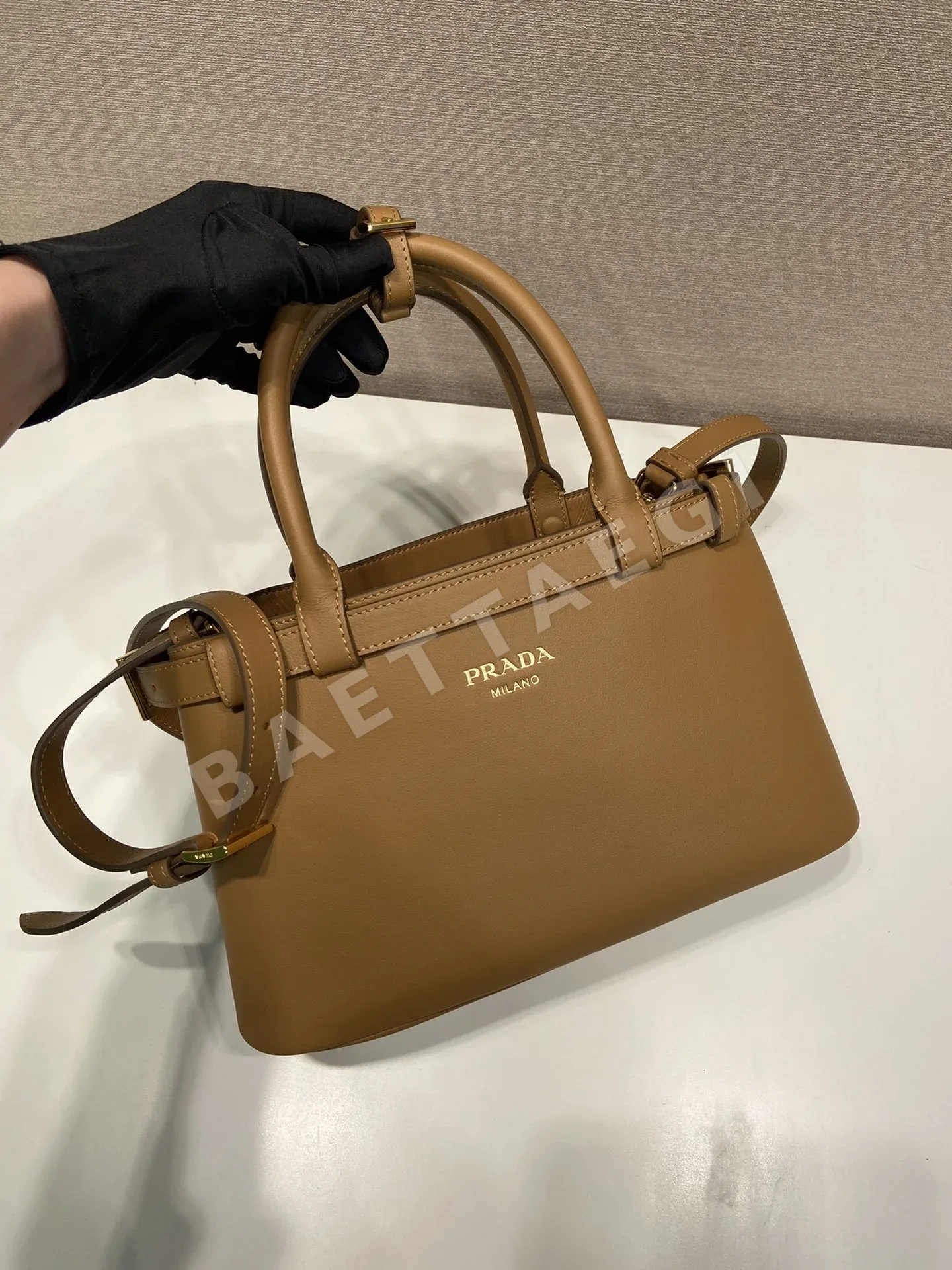 프라다 카프스킨 스몰 핸드백 1BA418 상세 이미지 2