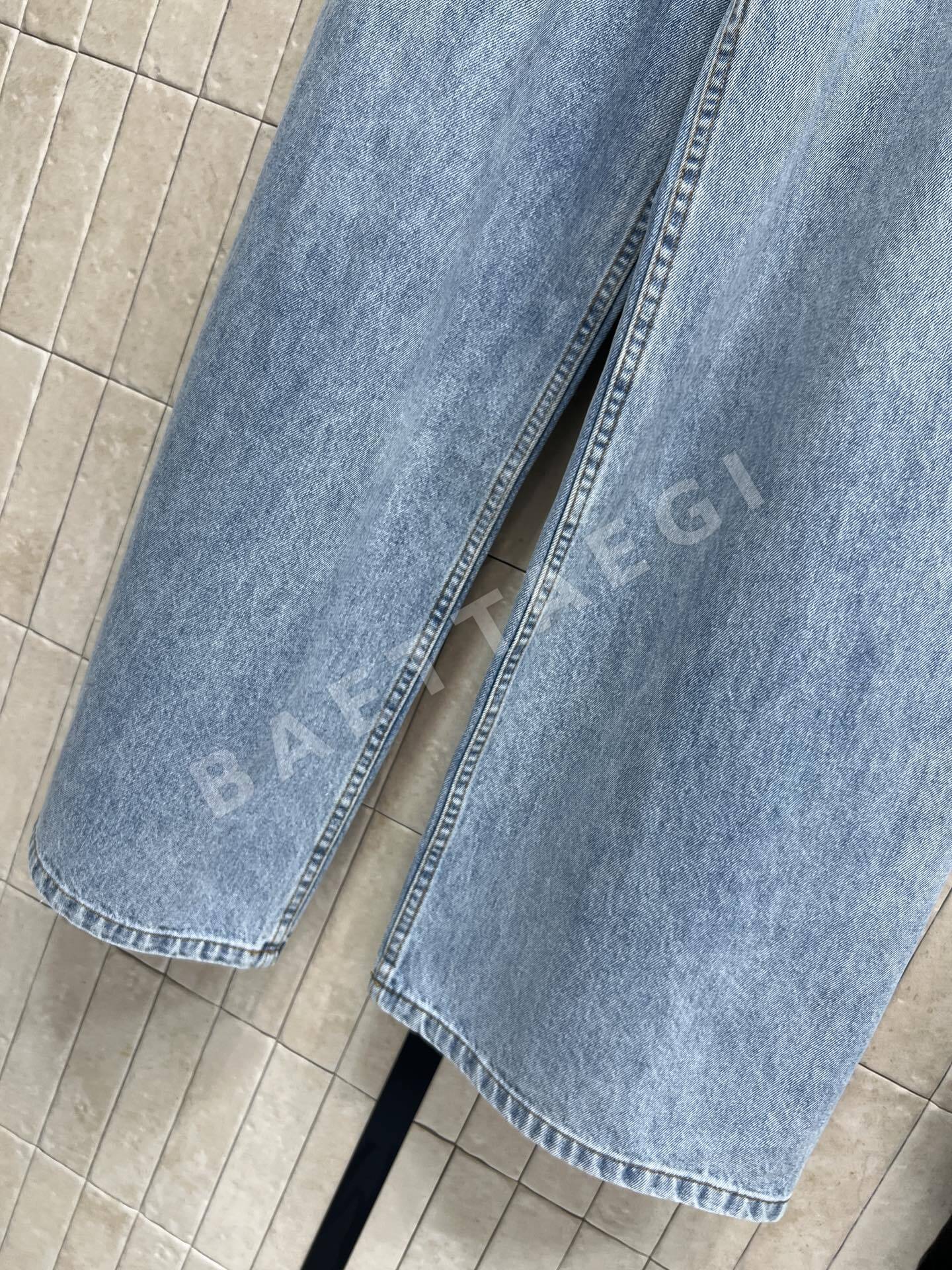 샤넬 프린지 데님 여성 바지 상세 이미지 6