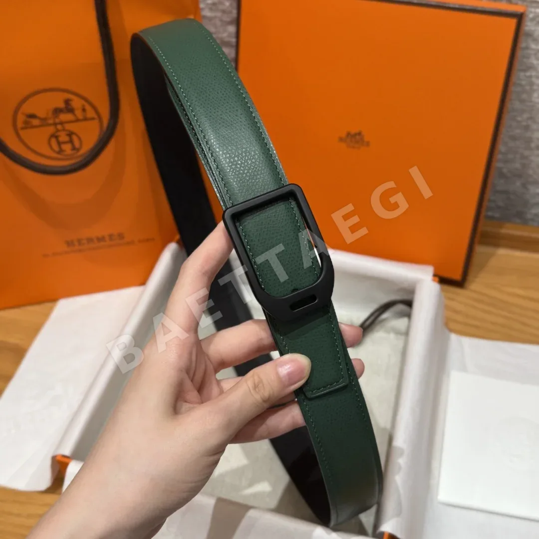 에르메스 조키 양면 앱송 가죽 벨트 상세 이미지 5