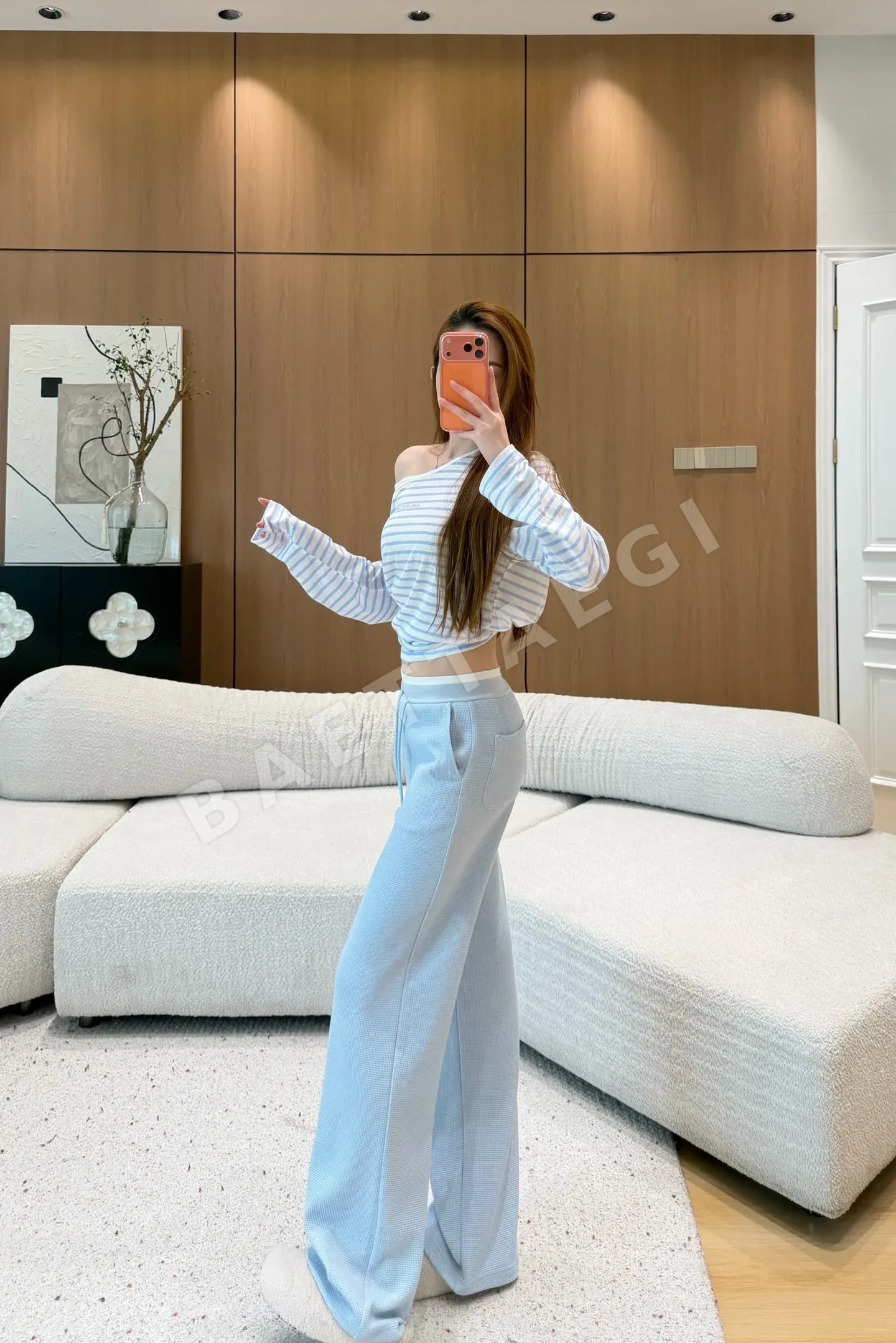 크롬하츠 드로스트링 여성 바지 상세 이미지 3