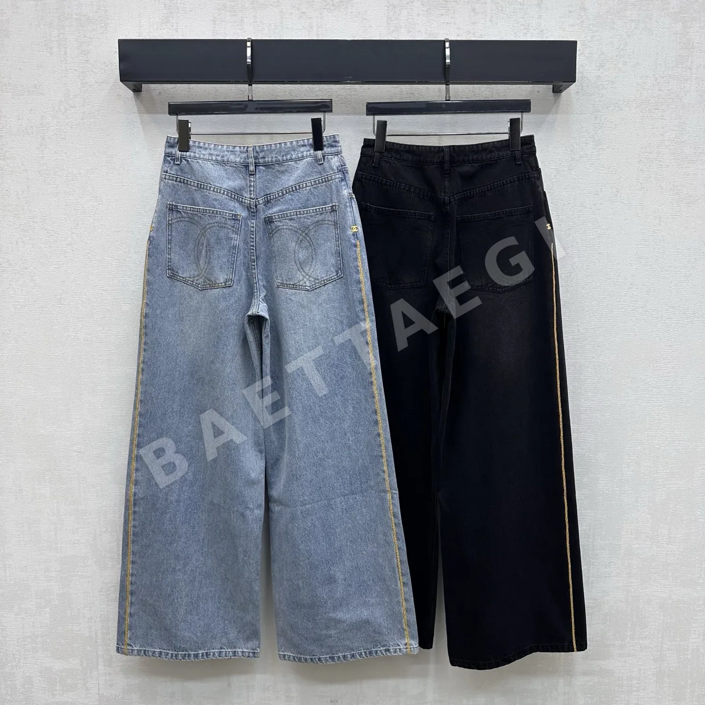 샤넬 프린지 장식 데님 바지 상세 이미지 8