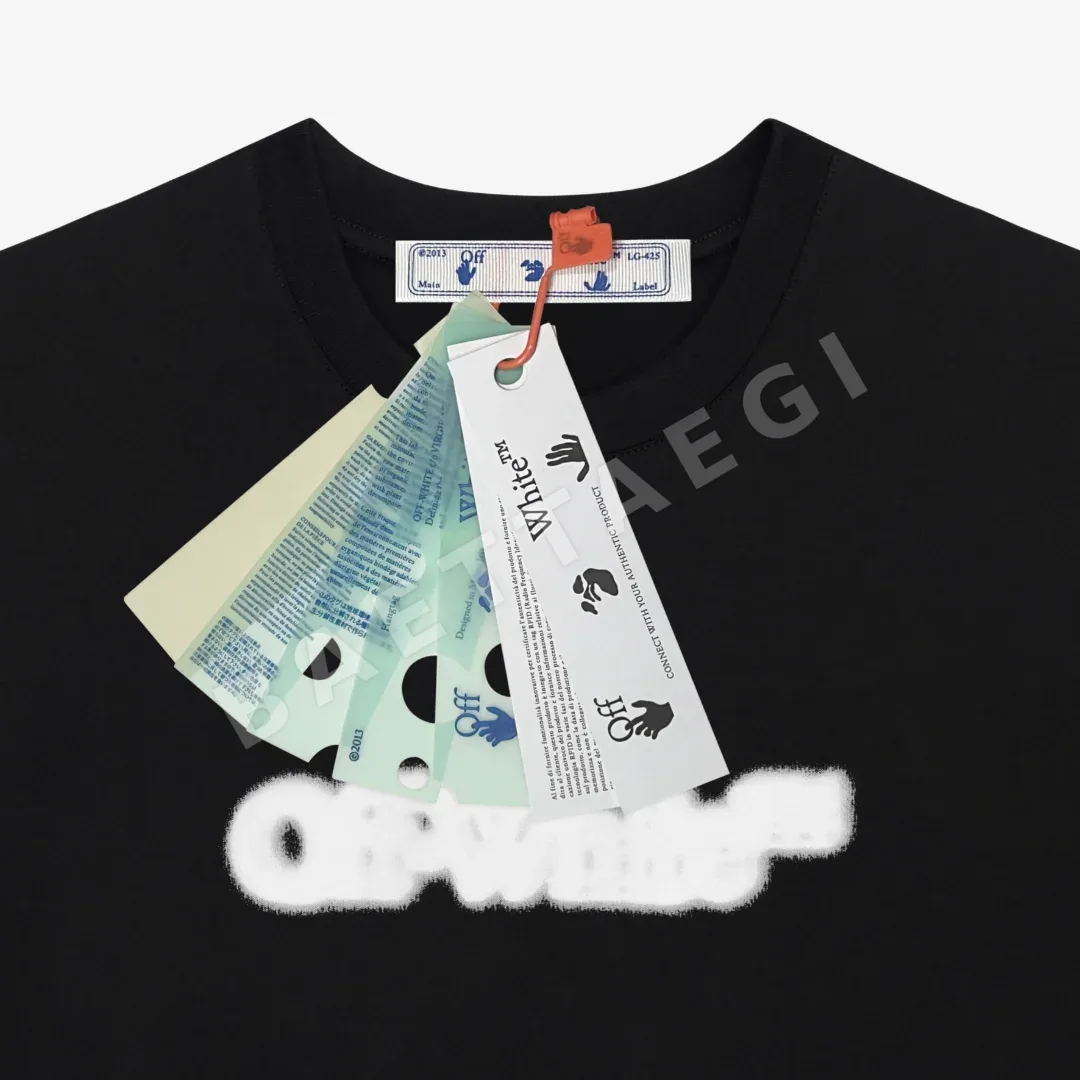 오프화이트 남성 반팔 티셔츠 상세 이미지 4