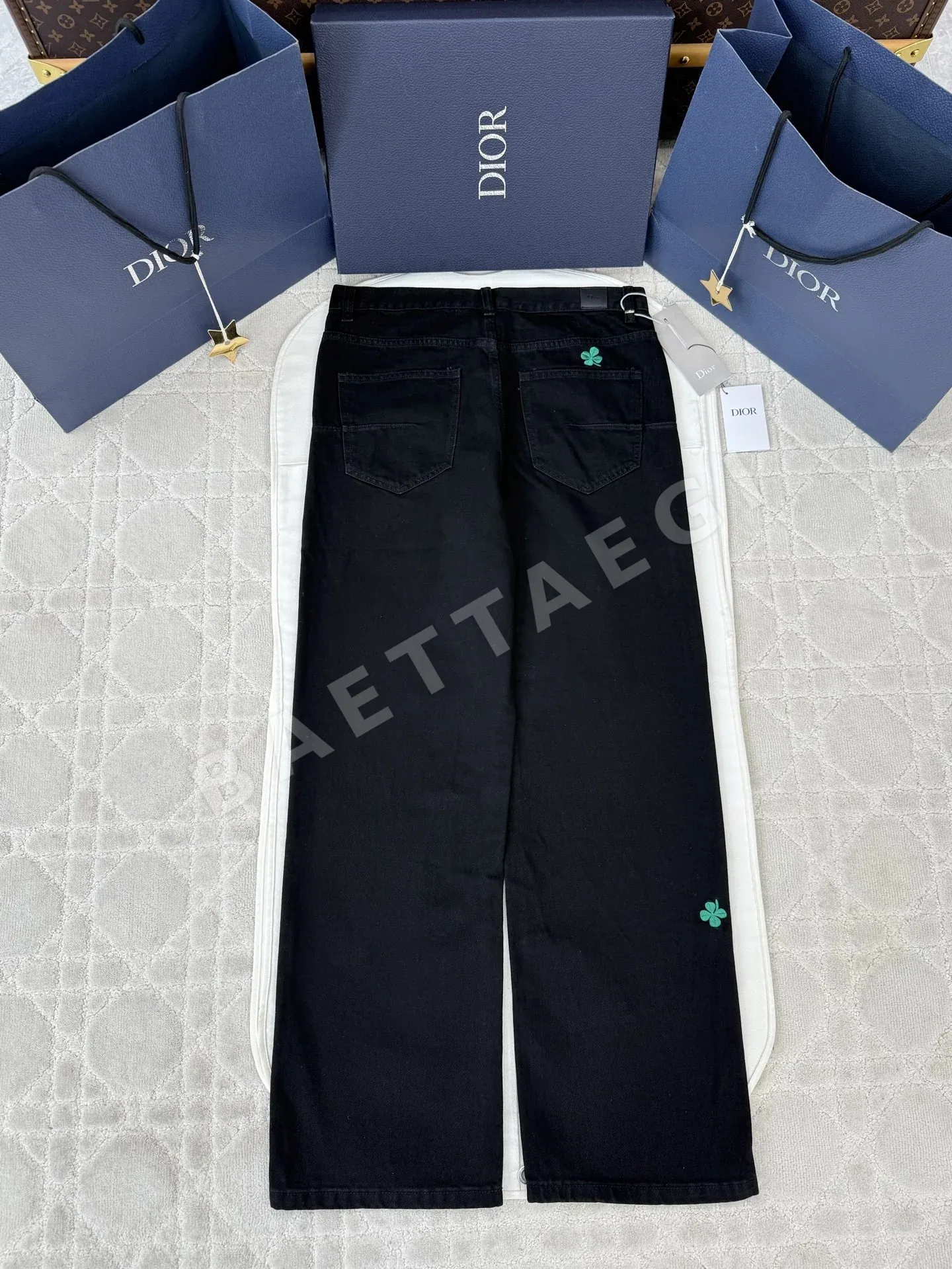 디올 4잎 클로버 여성 청바지 상세 이미지 3