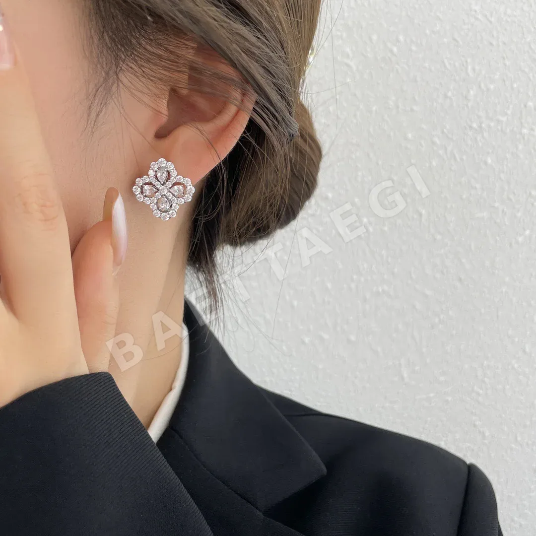 해리윈스턴 925 스털링 실버 루프 귀걸이 상세 이미지 3