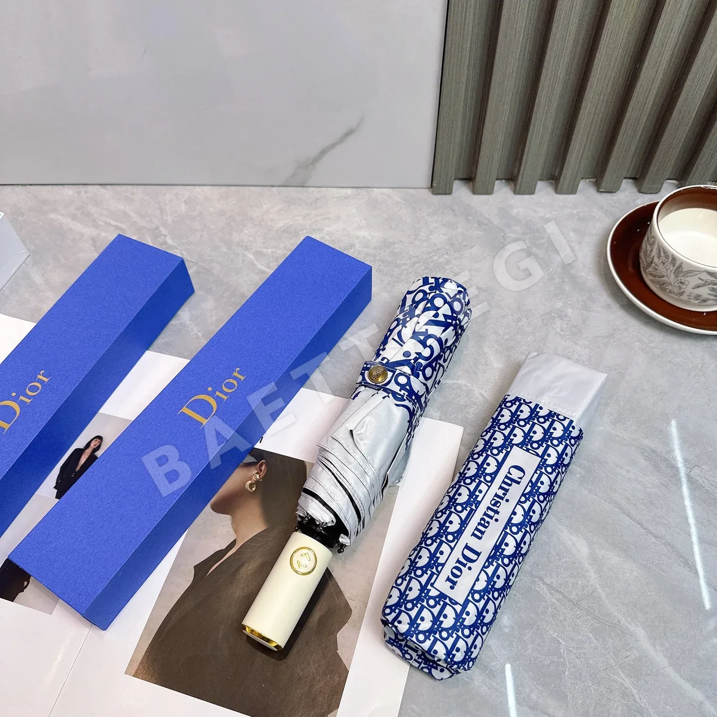 디올 자동 접이식 여름용 우산 상세 이미지 6