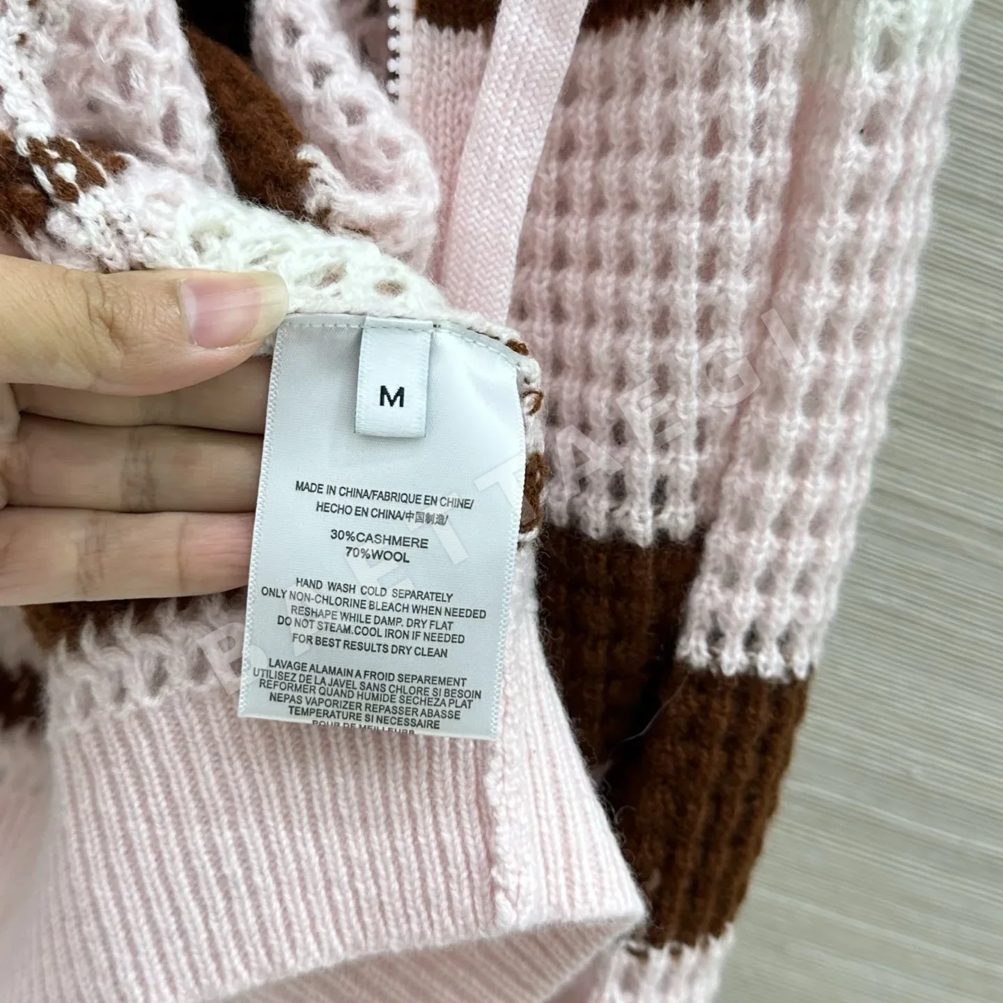 브루넬로쿠치넬리 컬러 블록 스트라이프 캐시미어 자켓 상세 이미지 8