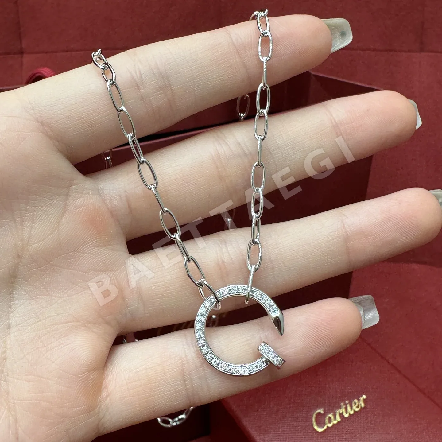 까르띠에 쥬스트 앙 쿨 풀다이아몬드 네일 목걸이 상세 이미지 2