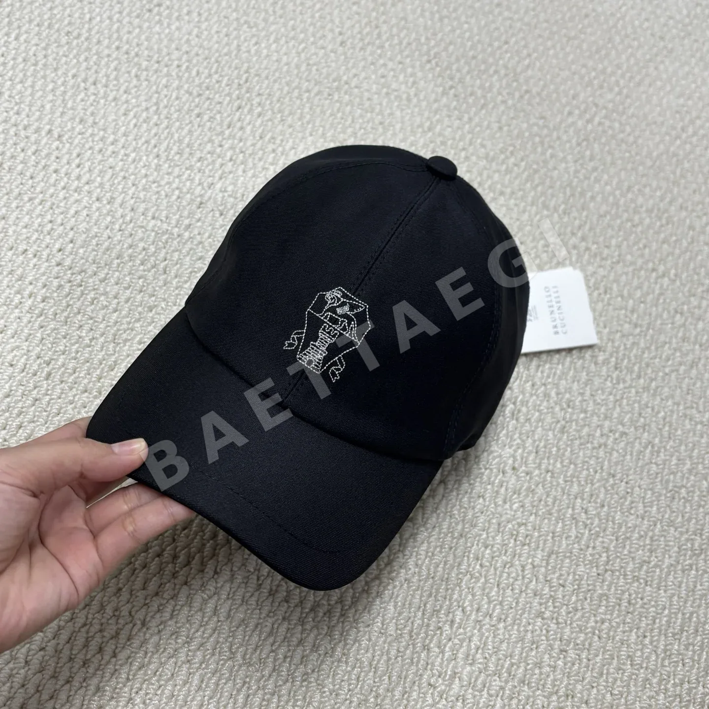 브루넬로쿠치넬리 천연가죽 버클 야구모자 상세 이미지 2