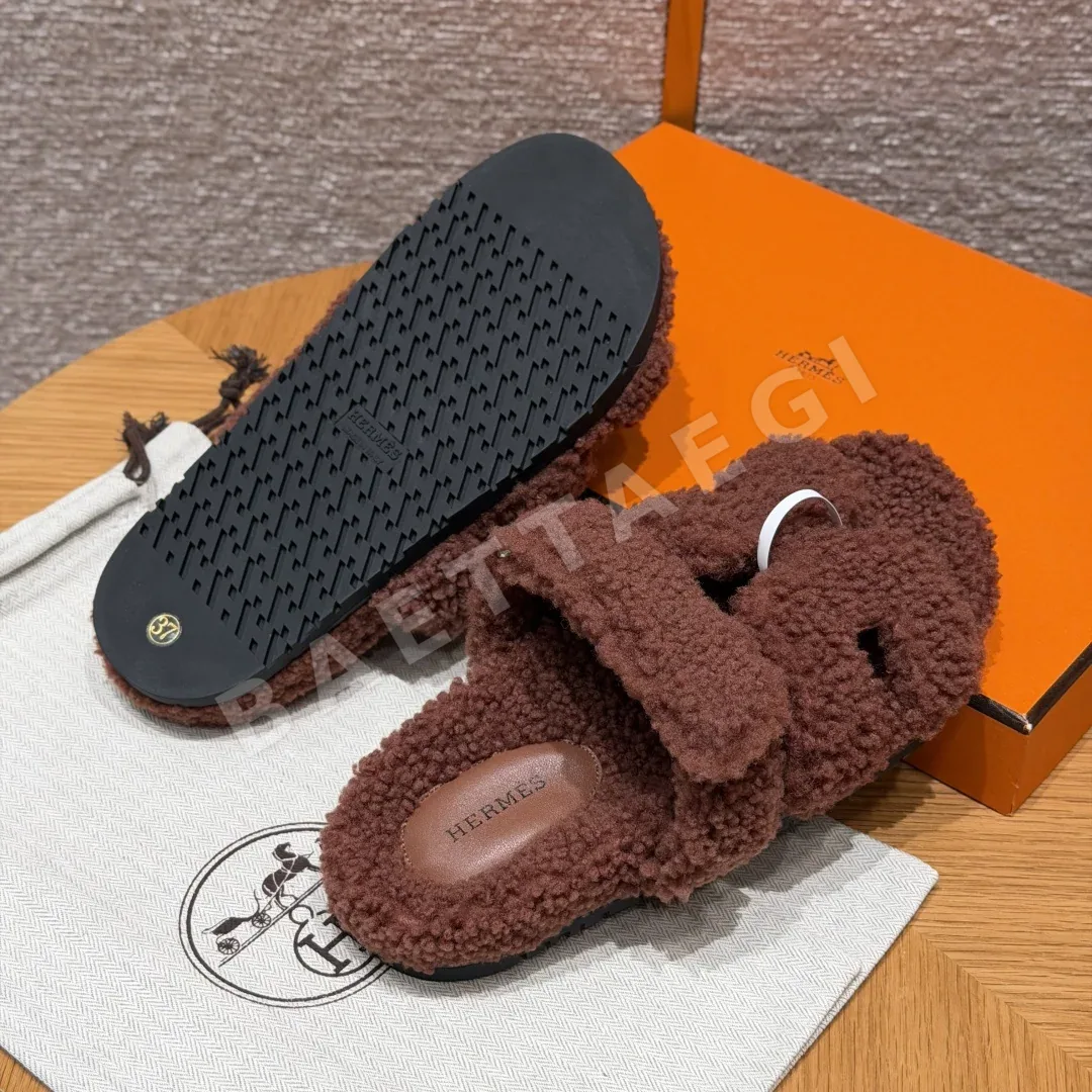 에르메스 시프레 샌들 브라운 울레더 상세 이미지 6