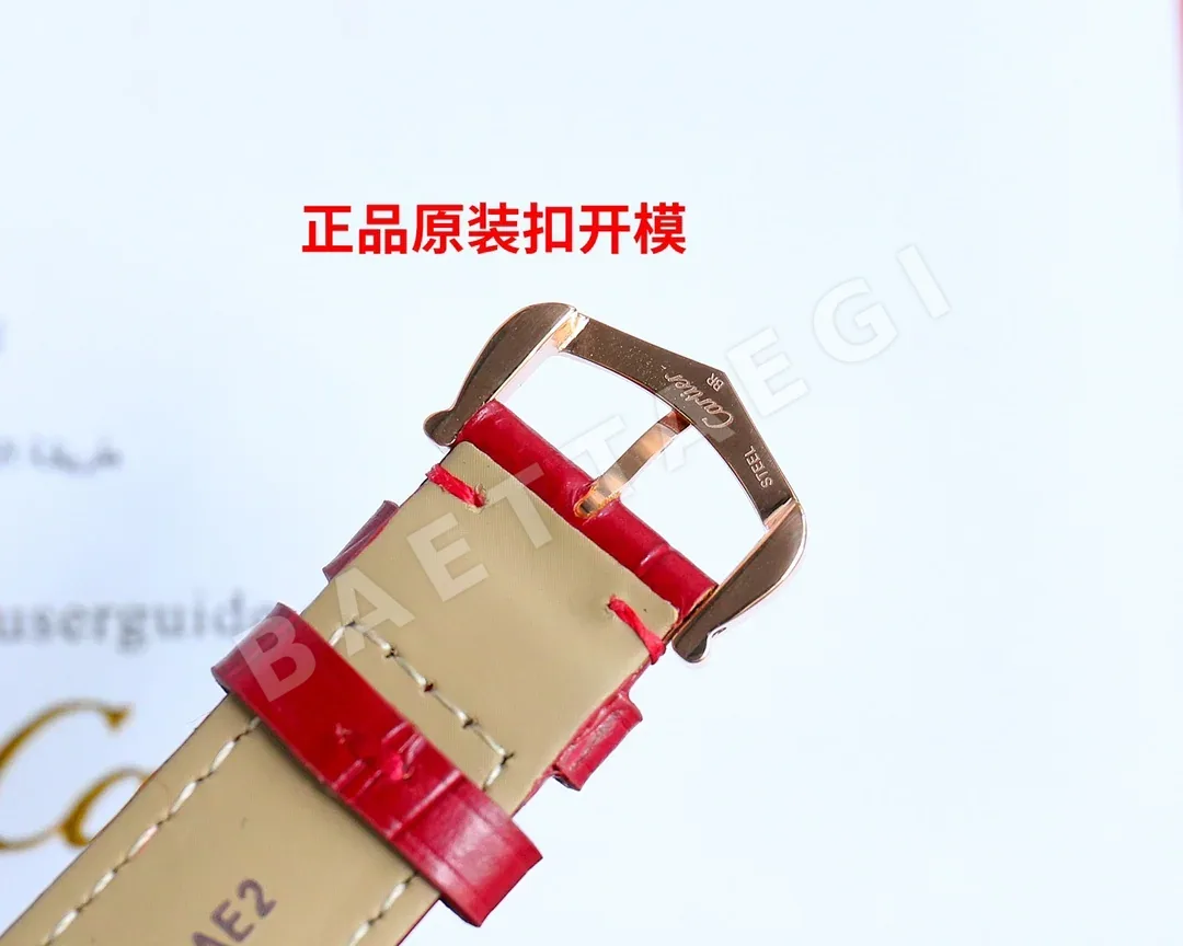 까르띠에 탱크 머스트 사파이어 글라스 시계 상세 이미지 8
