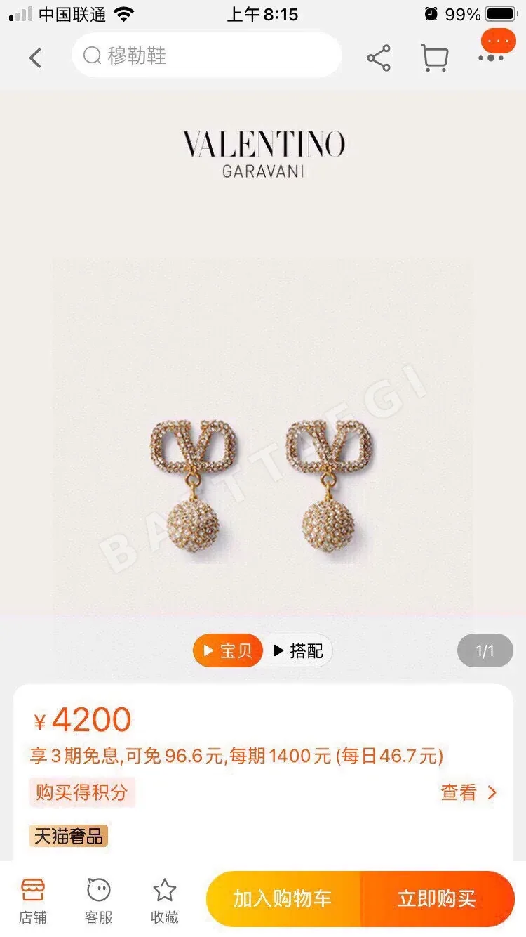 발렌티노 귀걸이 63604 Valentino Earrings 상세 이미지 2