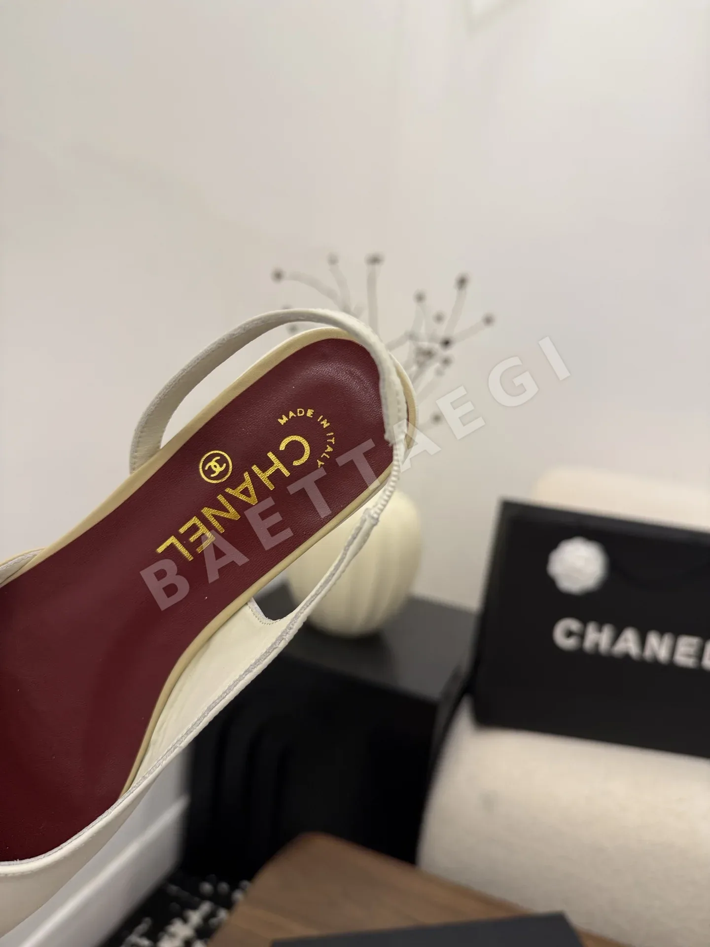샤넬 소가죽 여성 구두 상세 이미지 5