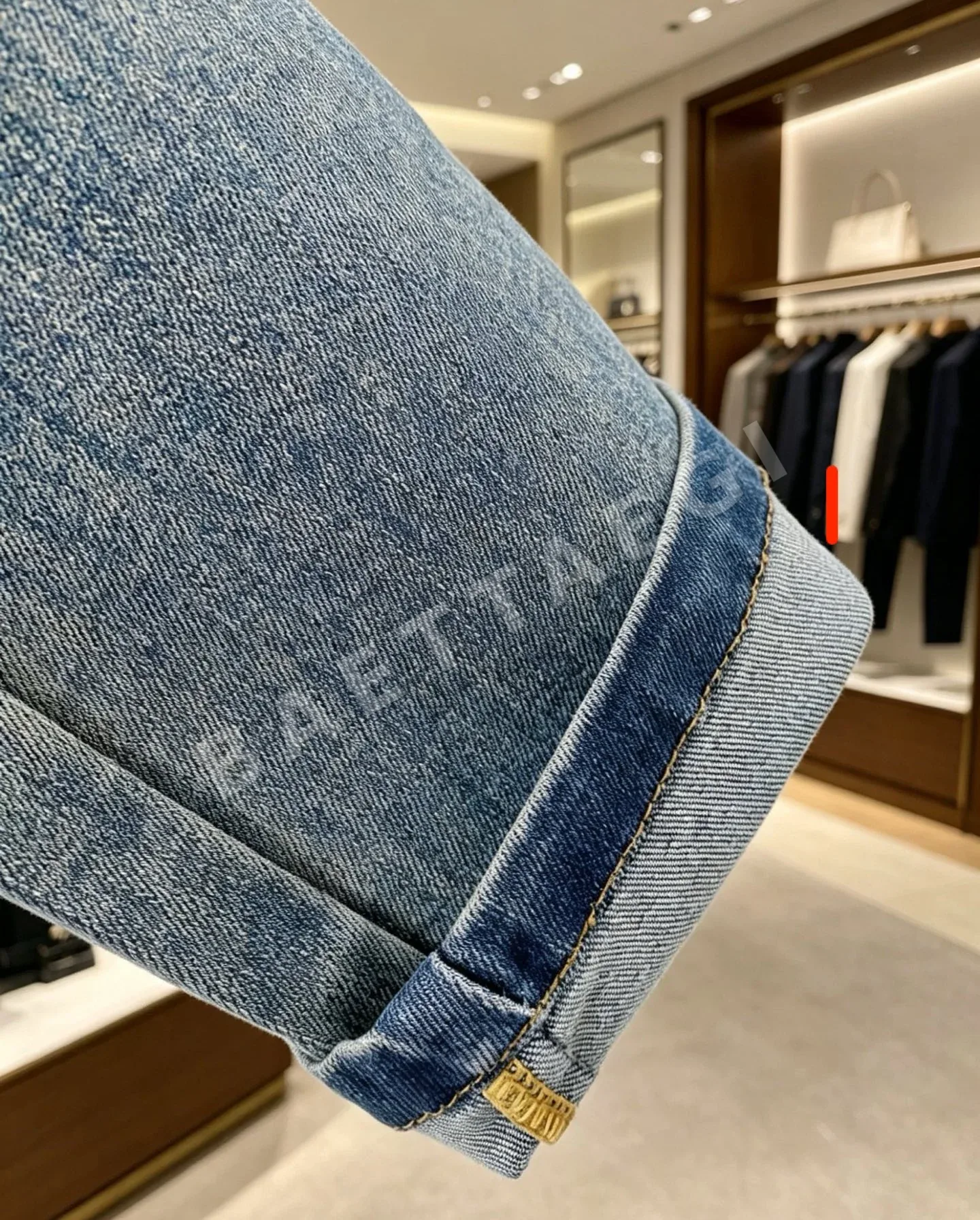루이비통 남성 슬림 스트레이트 진 바지 상세 이미지 8