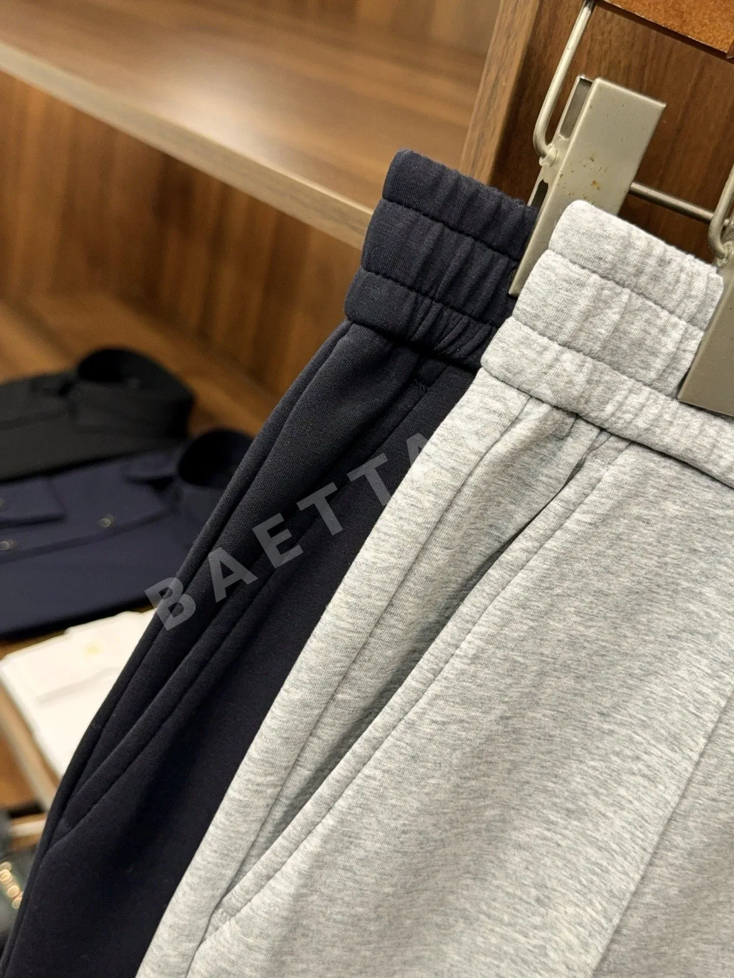 로로피아나 에어코튼 스트레이트 레그 스웨트팬츠 남성 바지 상세 이미지 6