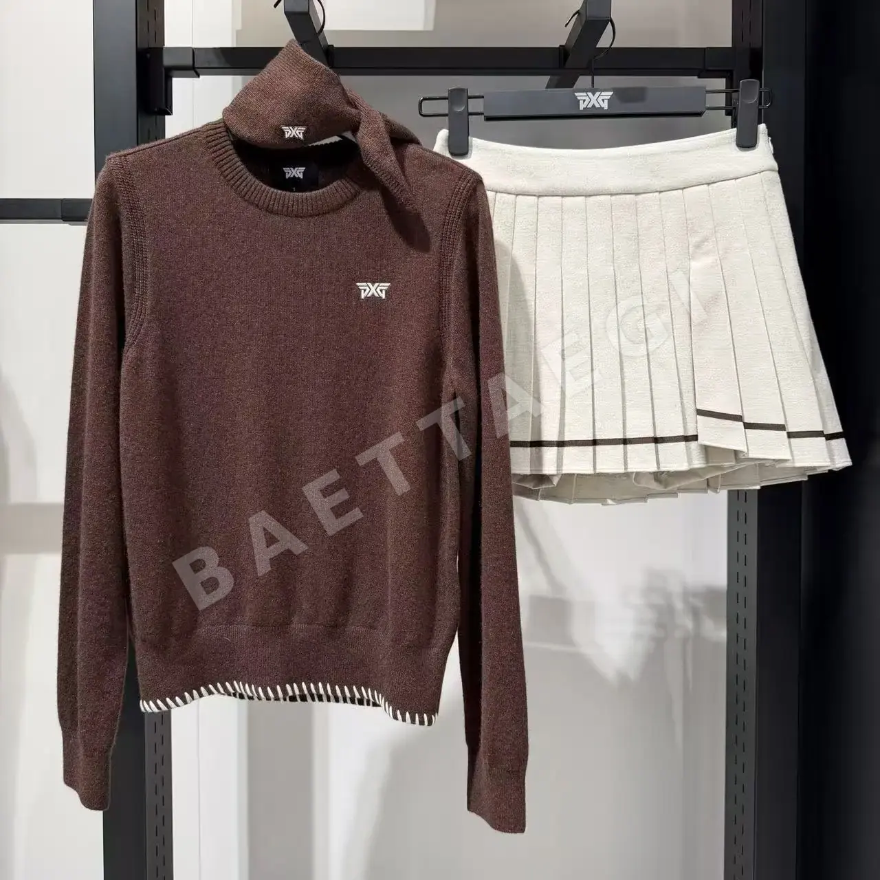PXG 여성 상의 스커트 세트 상세 이미지 3