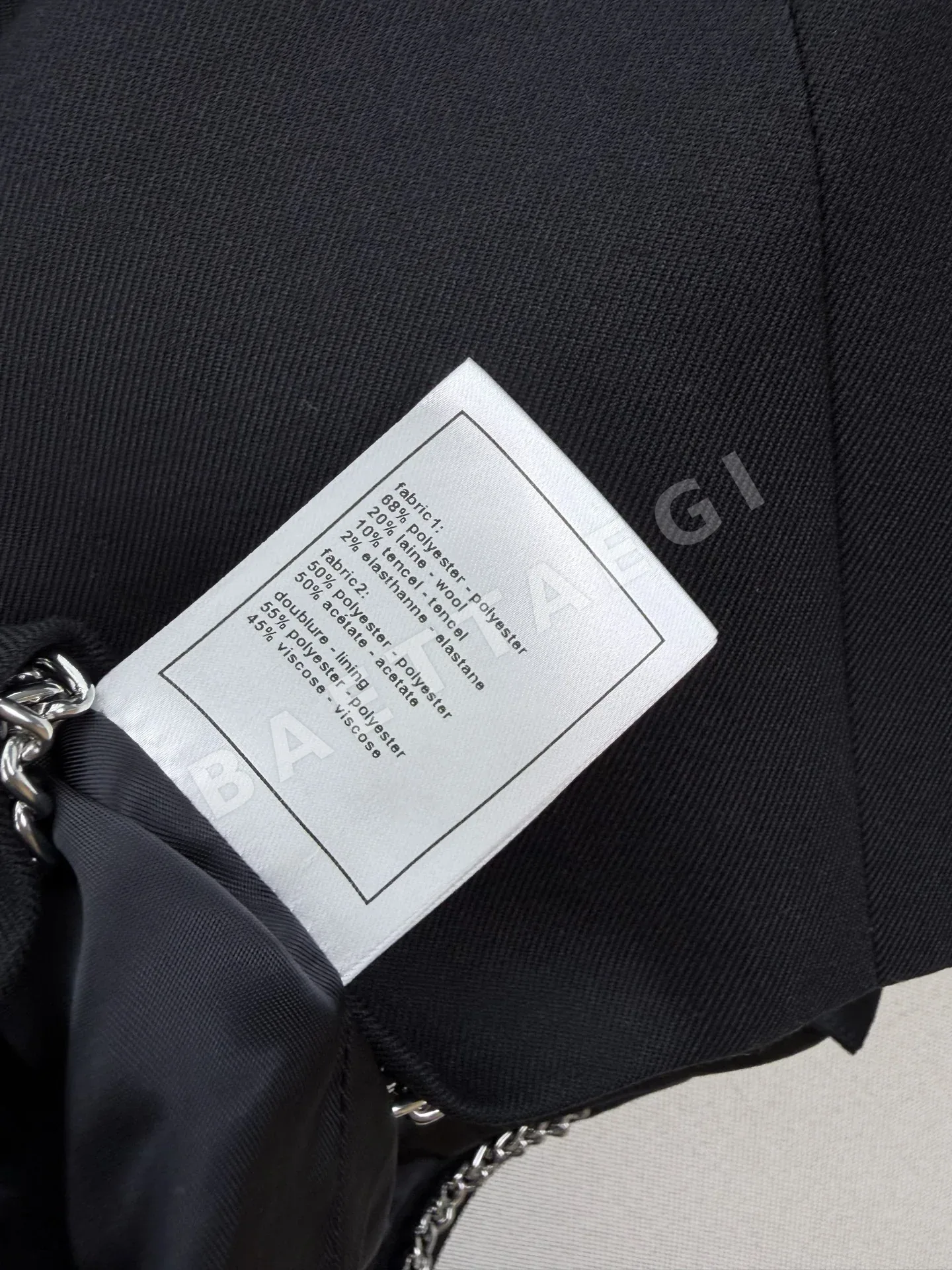샤넬 아세테이트 라펠 여성 자켓 상세 이미지 9