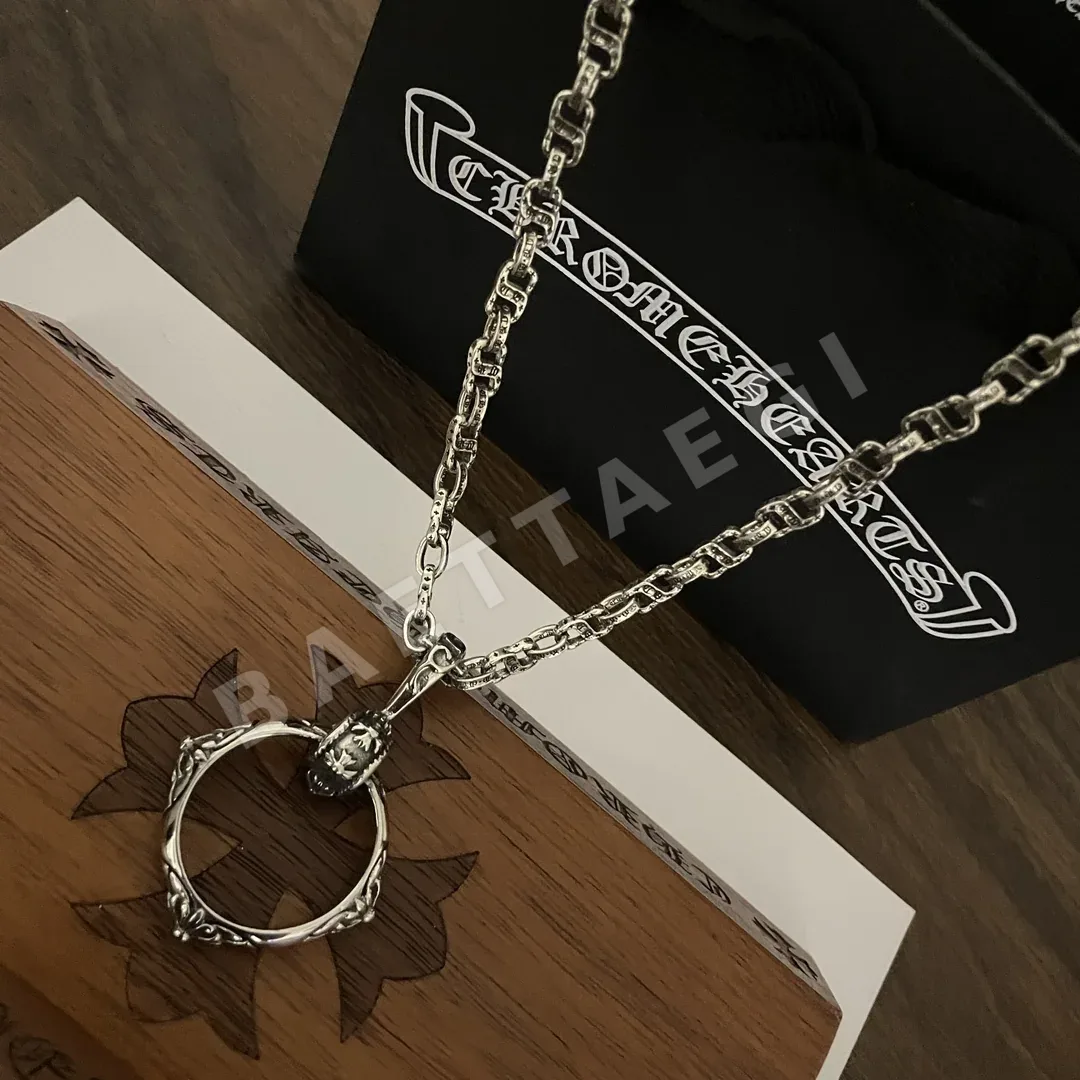 크롬하츠 더블 링 클라스프 펜던트 목걸이 상세 이미지 2