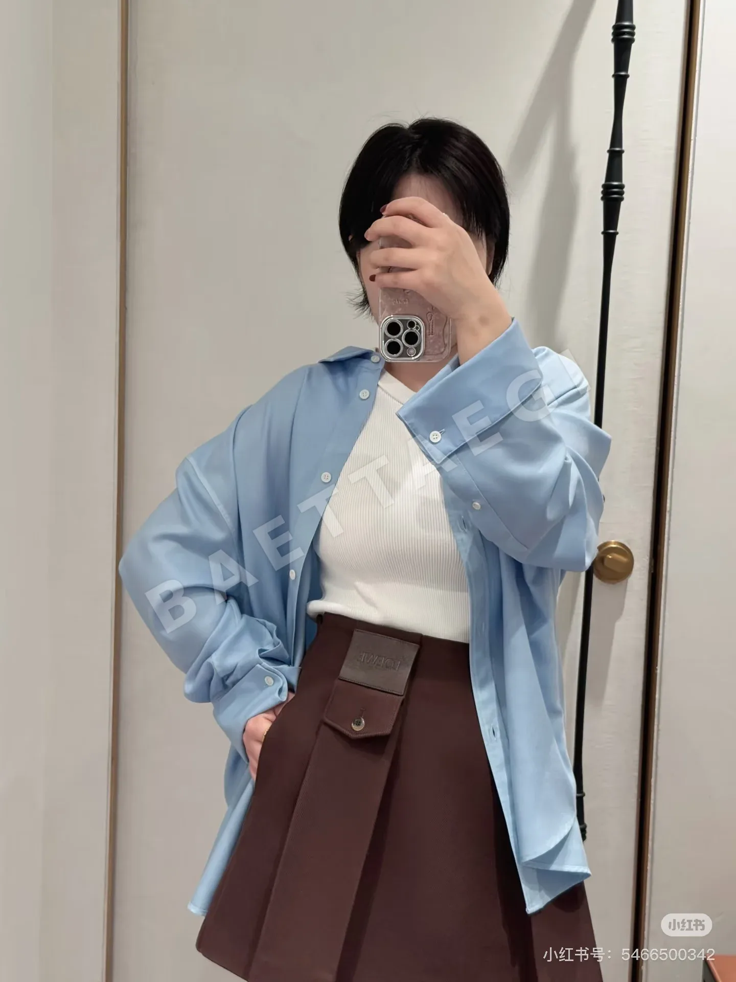 로에베 실크 셔츠 여성용 상세 이미지 8