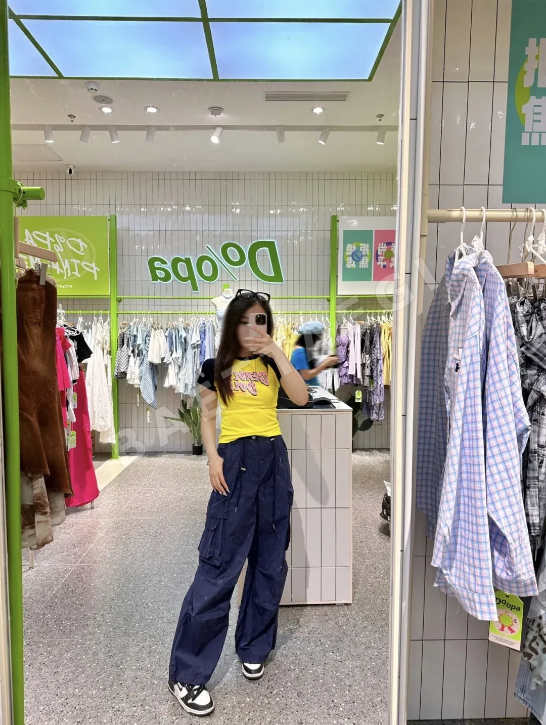 크롬하츠 여성 컬러 블록 반팔 티셔츠 상세 이미지 20
