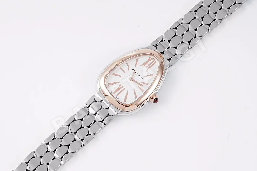 불가리 세르펜티 세두토리 골드 실버 다이아 쿼츠 여성 시계 레플리카 45022 Bvlgari 상세 이미지 2