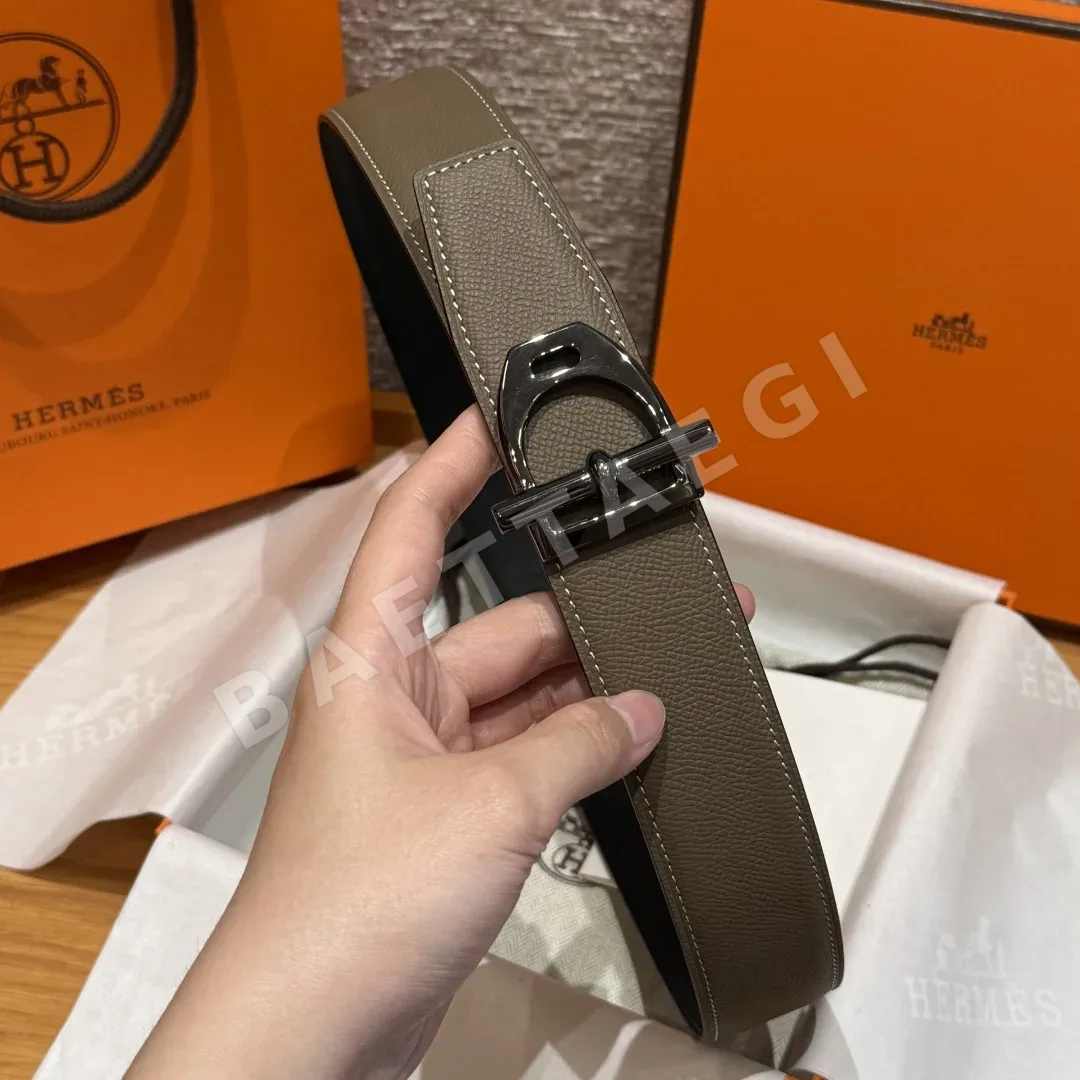 에르메스 앱송 가죽 리버서블 벨트 상세 이미지 5