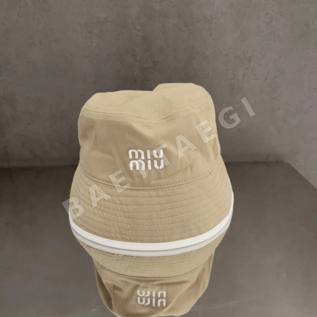 미우미우 자수 피셔맨 햇 모자 81290