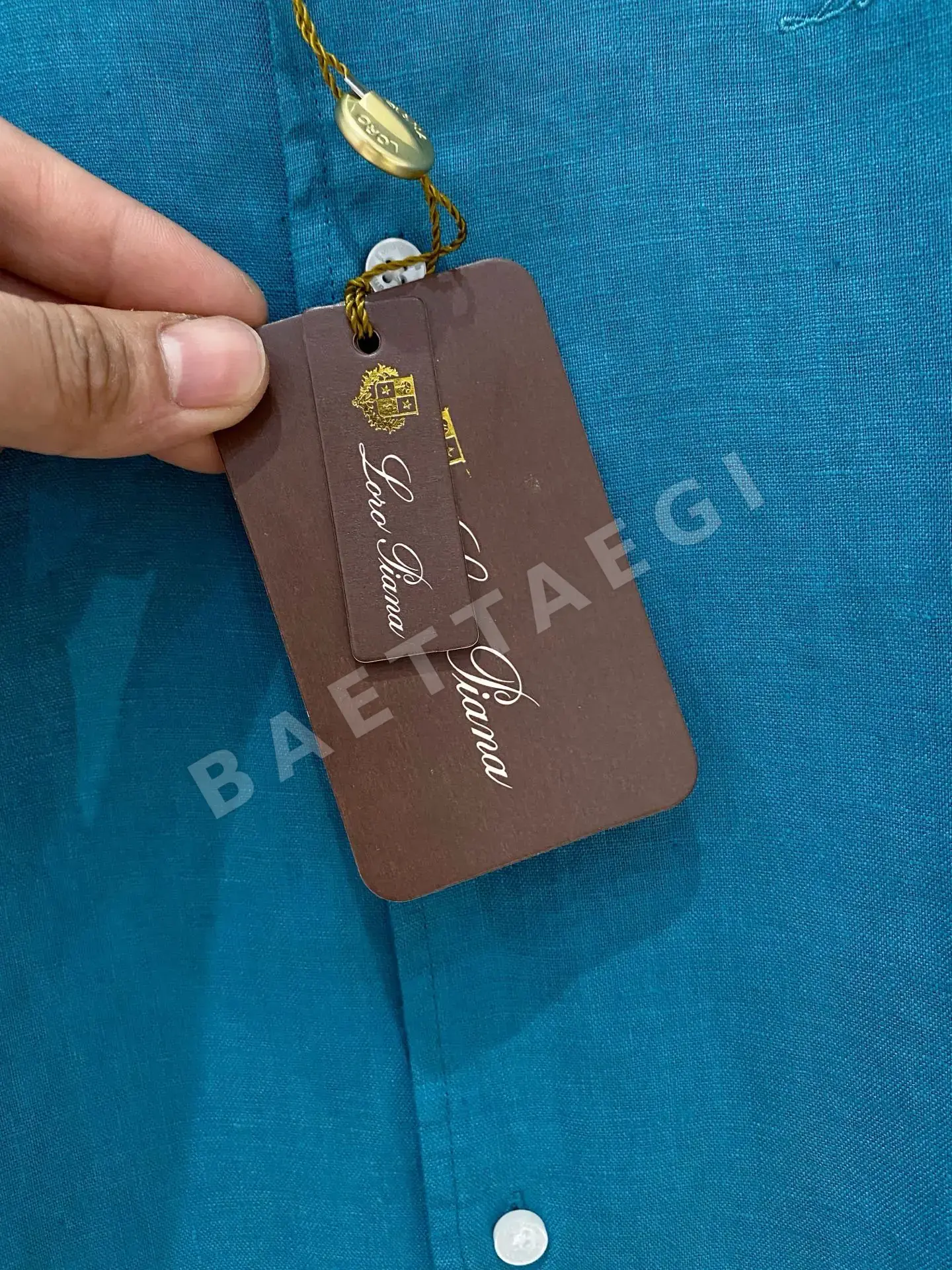 로로피아나 남성 린넨 긴팔 셔츠 상세 이미지 5