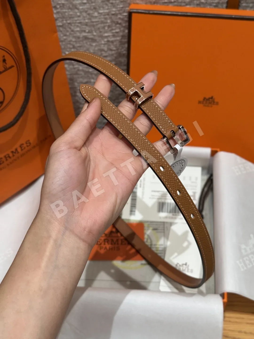 에르메스 팝 H 에포손 카프스킨 벨트 상세 이미지 4