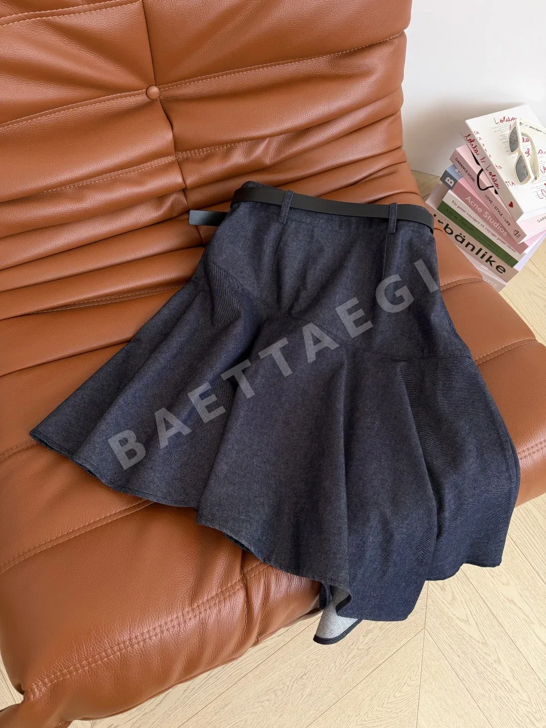디올 비대칭 데님 미디 스커트 상세 이미지 8