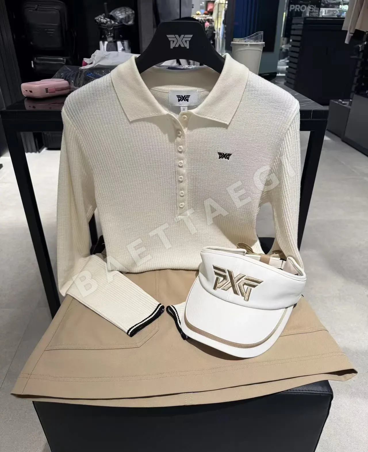 PXG 여성 니트 긴소매 탑 상세 이미지 3