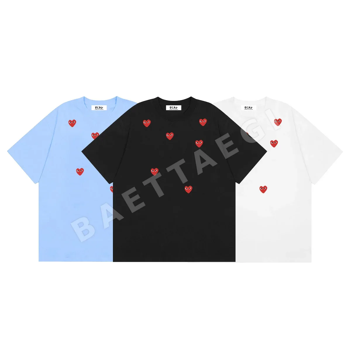 꼼데가르송 플레이 하트 반팔 티셔츠 88245