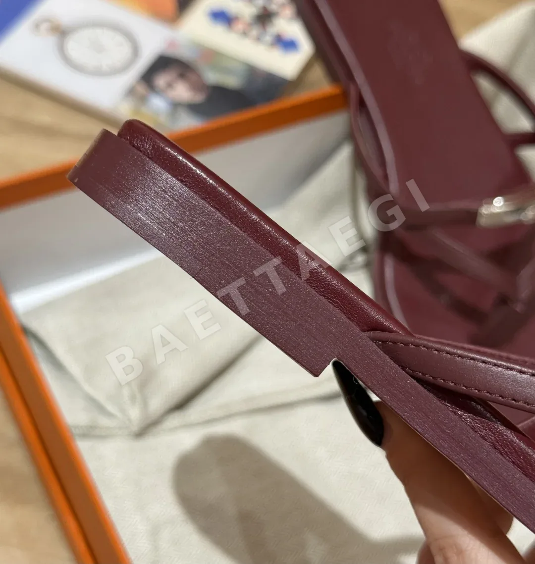 에르메스 샌들 Red calfskin 송아지가죽 상세 이미지 4