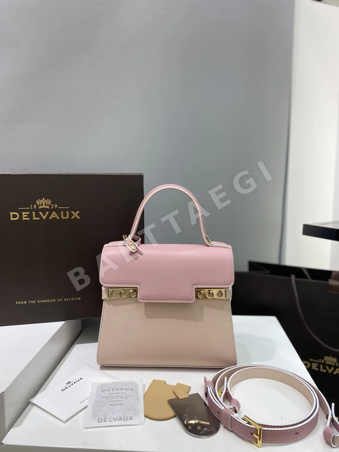 델보 템페테 로즈핑크 미니 숄더백 17271