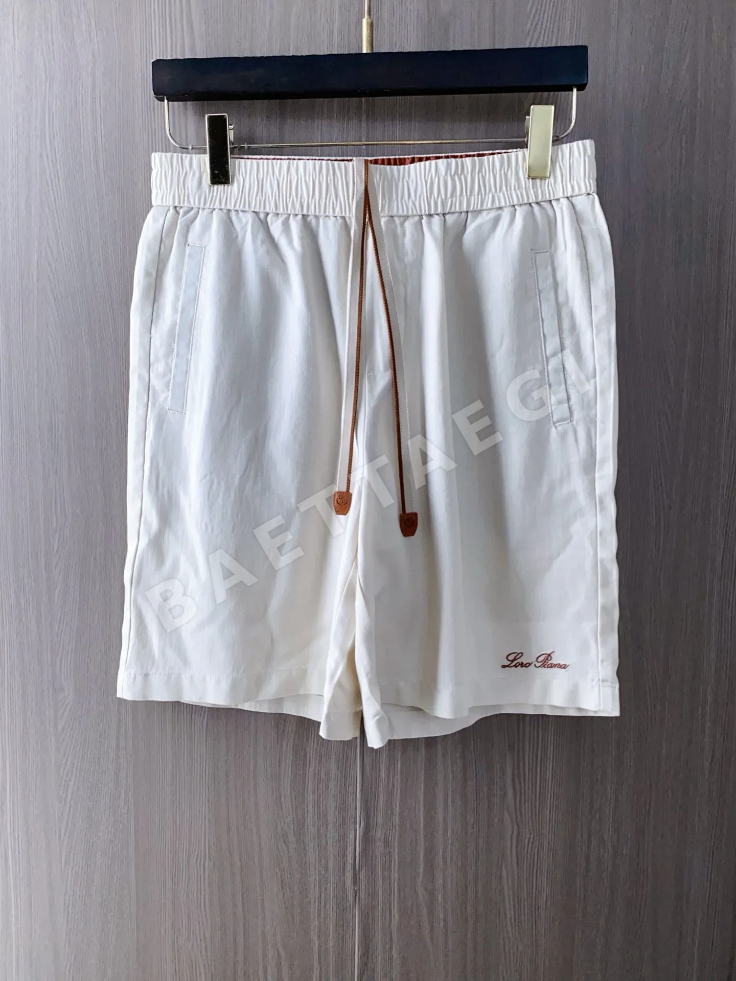 로로피아나 린넨 코튼 자수 남성 반바지 148566