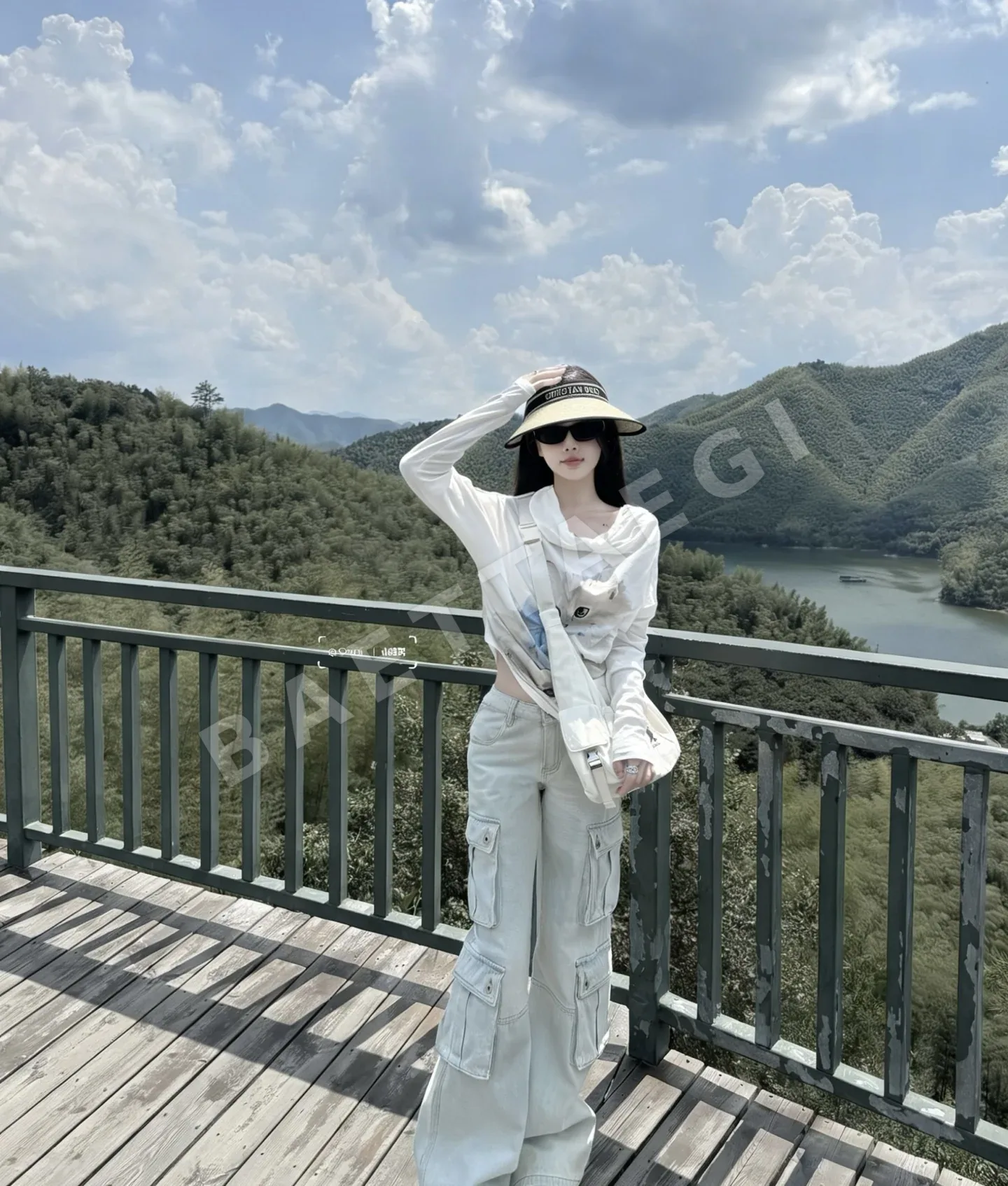 디올 바이저 모자 상세 이미지 6