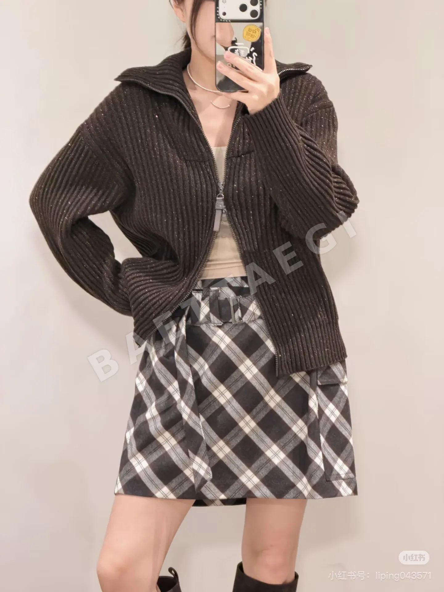 브루넬로쿠치넬리 캐시미어 진주장식 여성 자켓 상세 이미지 1