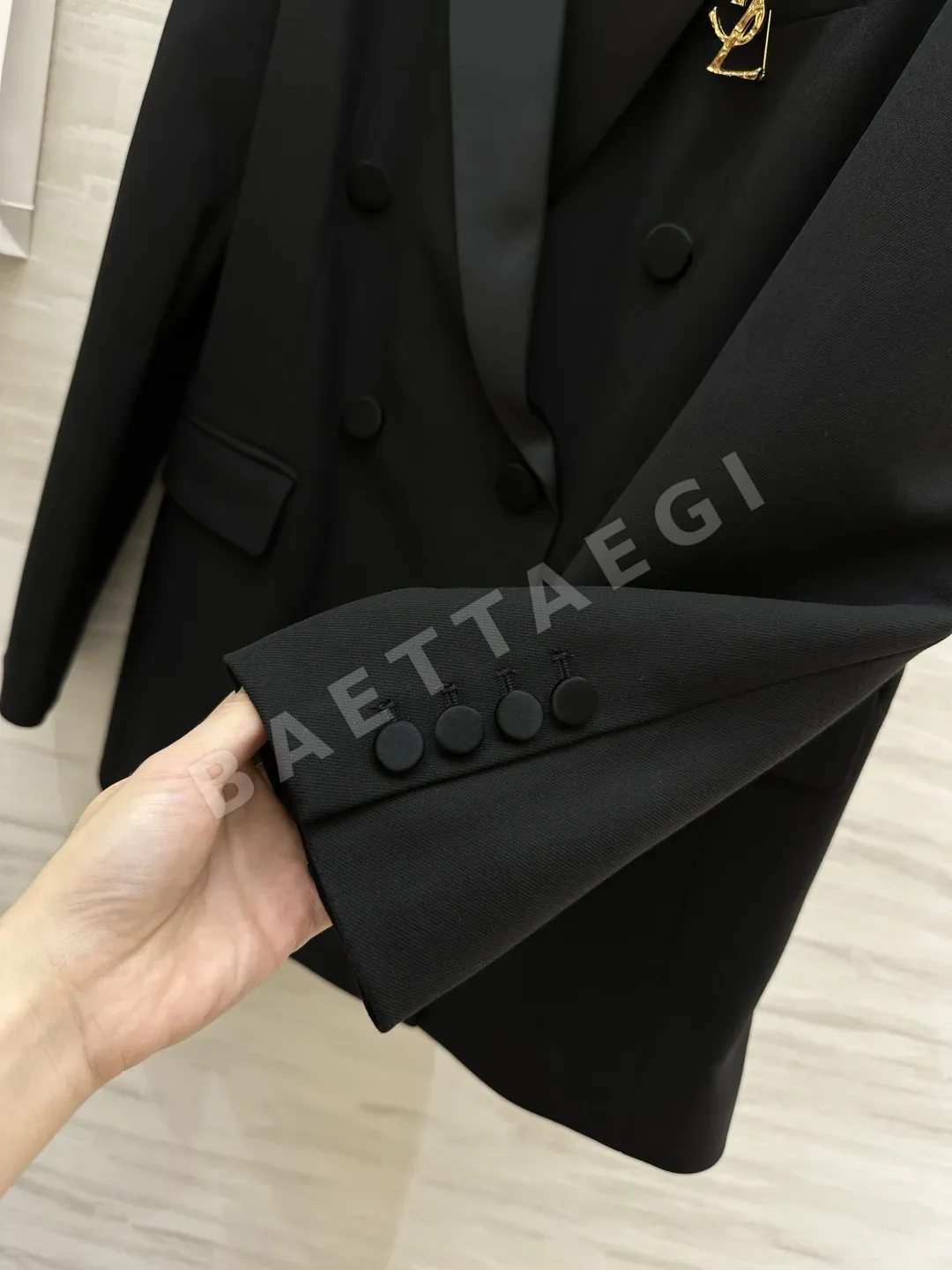 생로랑 울 초슬림 여성 자켓 상세 이미지 5
